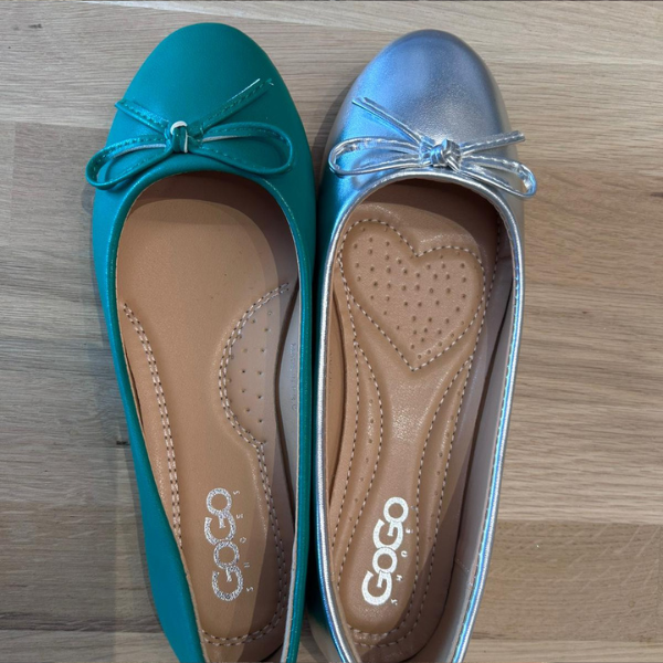 Ballerina in ecopelle con suola memory